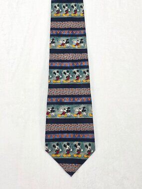 Disney Mickey Mouse Silk Tie Made in Italy Novelty Necktie